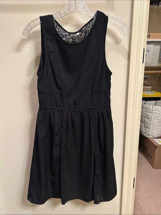 american eagle black lace dress Outfitters | Dresses | American Eagle Outfitters Sleeveless Laceback Mini Hammered nylon satin fabrication/Cami